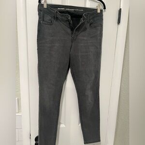 Old Navy - Super skinny mid rise charcoal jeans